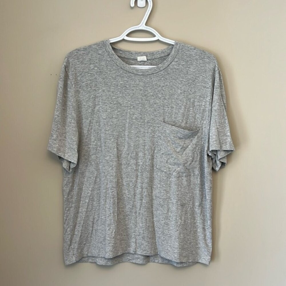 Aritzia Wilfred Free Gray Short Sleeves Top size M